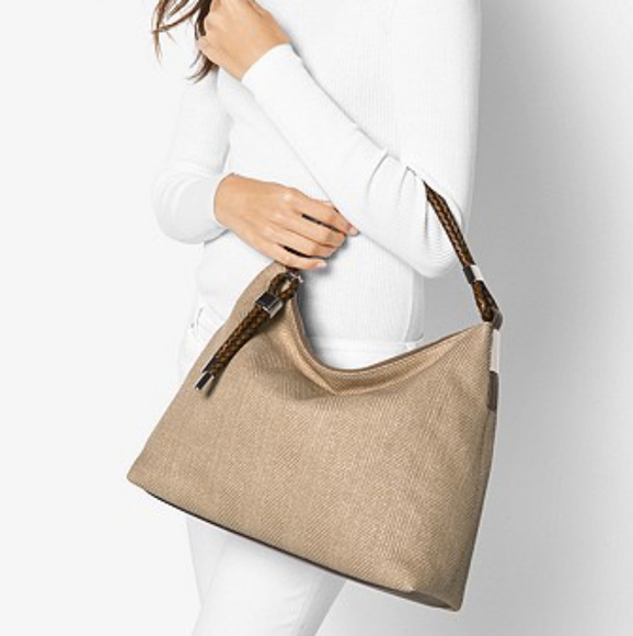 Michael Kors Skorpios Woven Shoulder Bag - Picture 8 of 8